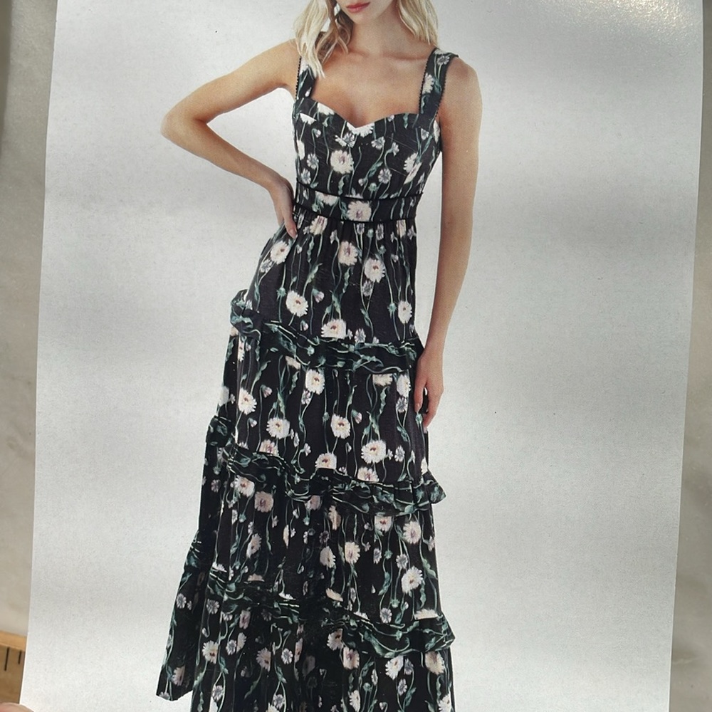 ESPECIA Women's Coqueta Long Dress Size Small